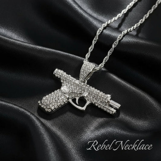Luksusowy Naszyjnik w Kształcie Pistoletu